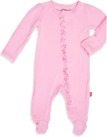 Peony Ruffle Magnetic Footie | Nordstrom