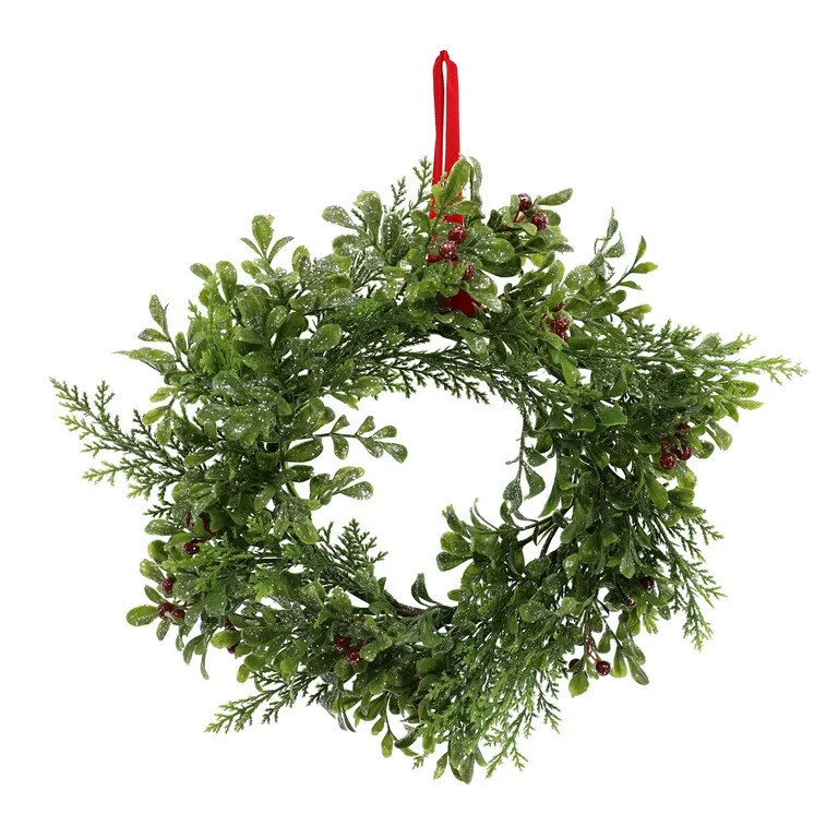 12" Icy Mistletoe Mini Wreath by Ashland®- Christmas Wreath | Walmart (US)