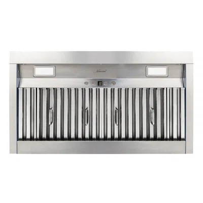 36" 600 CFM Insert Range Hood Stainless Steel LED Light Baffle Filter | Wayfair North America