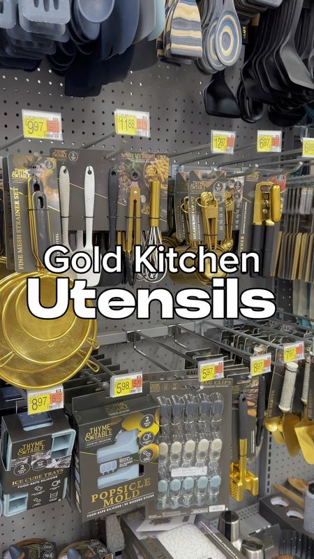 Gold kitchen utensils at Walmart 

#LTKStyleTip #LTKHome
