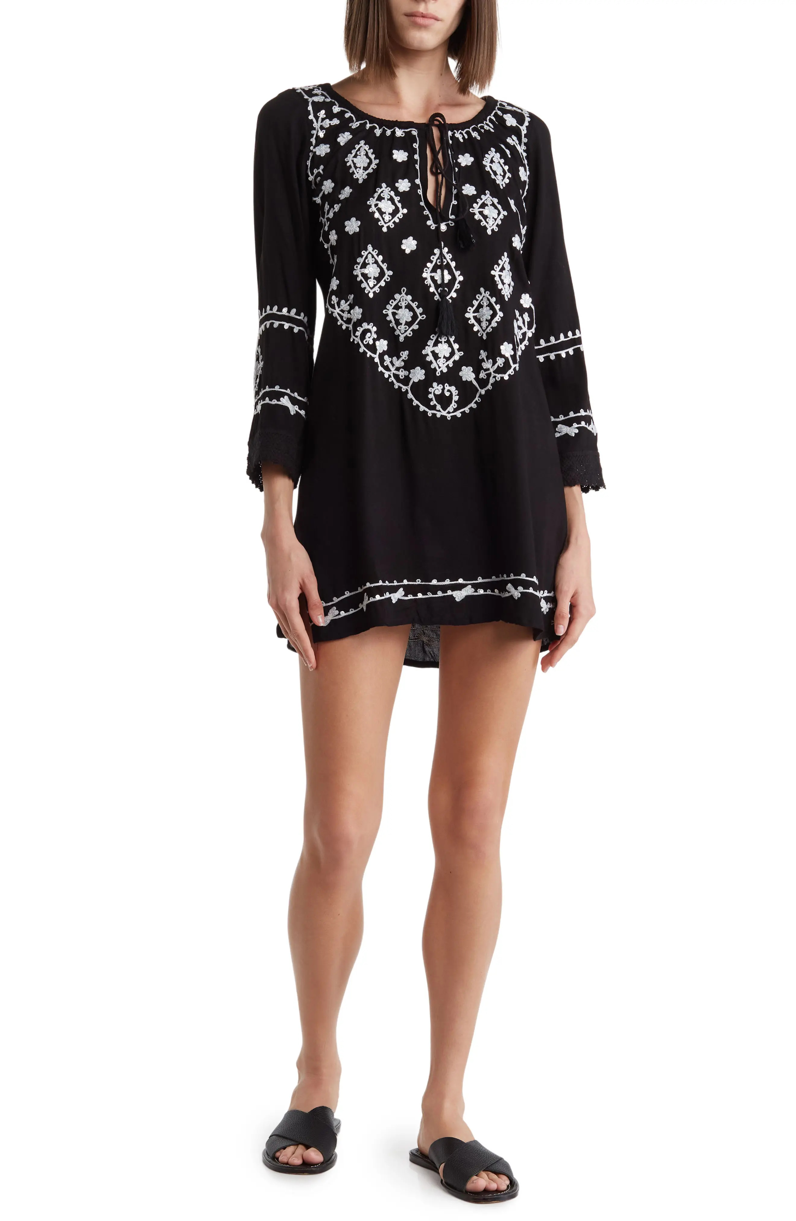 Embroidered Sequin Cover-Up Tunic (Women) | Nordstromrack | Nordstrom Rack