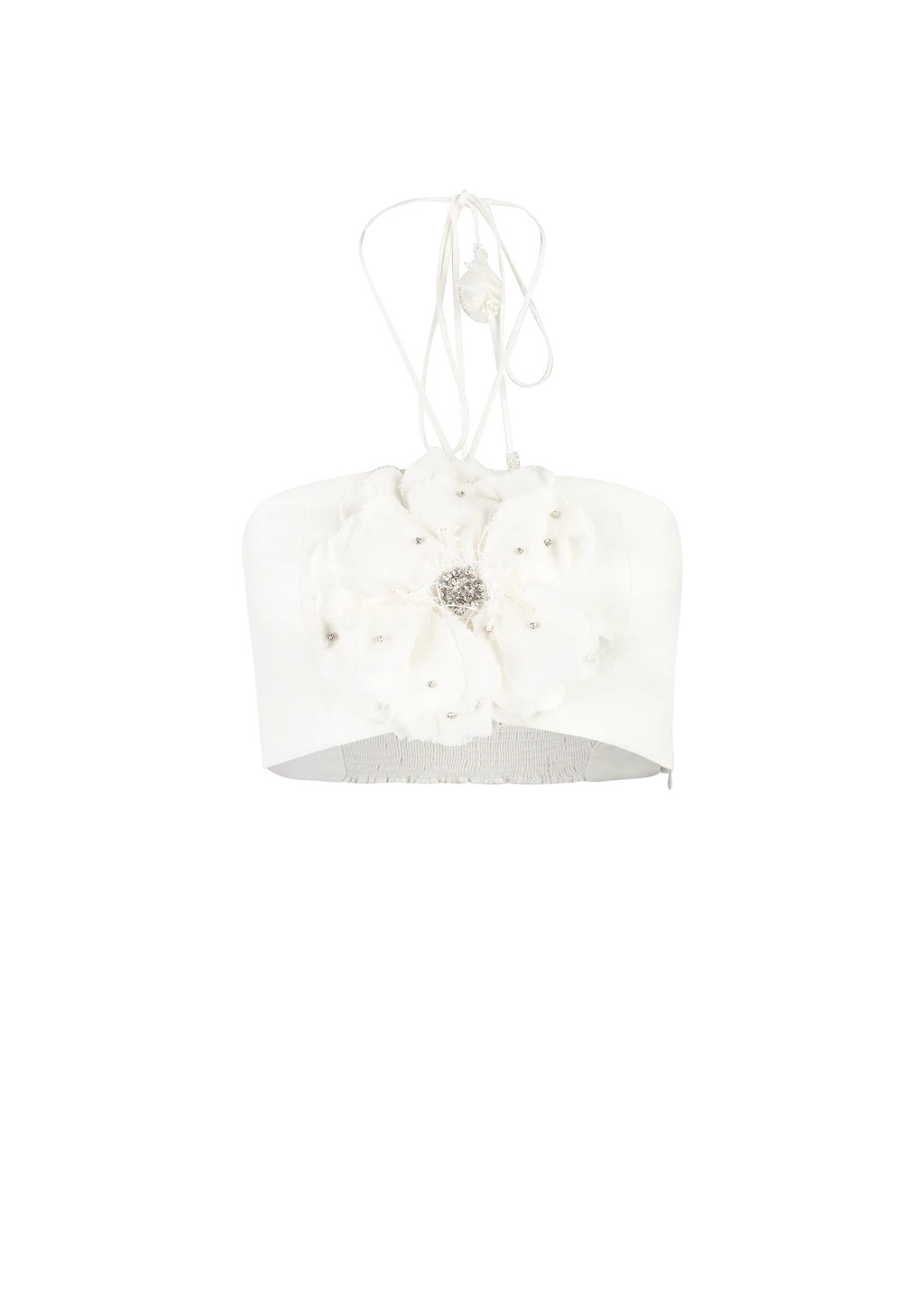 Gol Crop Top - Off White | Rosewater Collective