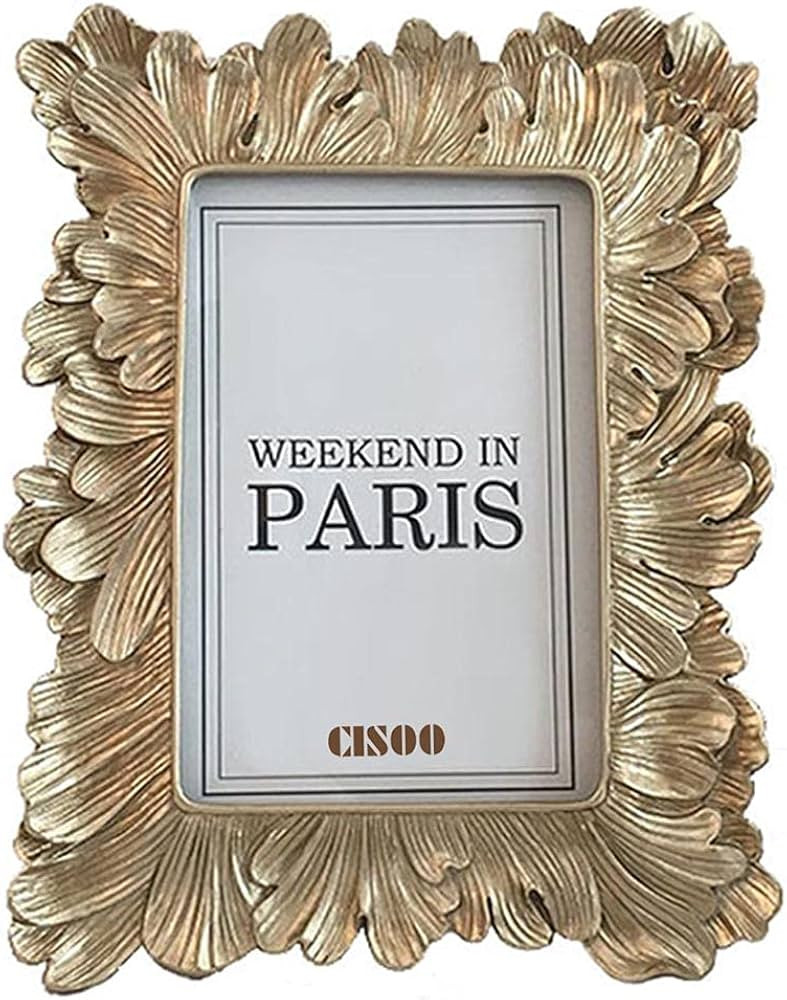 CISOO Vintage 4x6 Picture Frame Antique Photo Frame Table Top Display and Wall Hanging, Retro Hom... | Amazon (US)