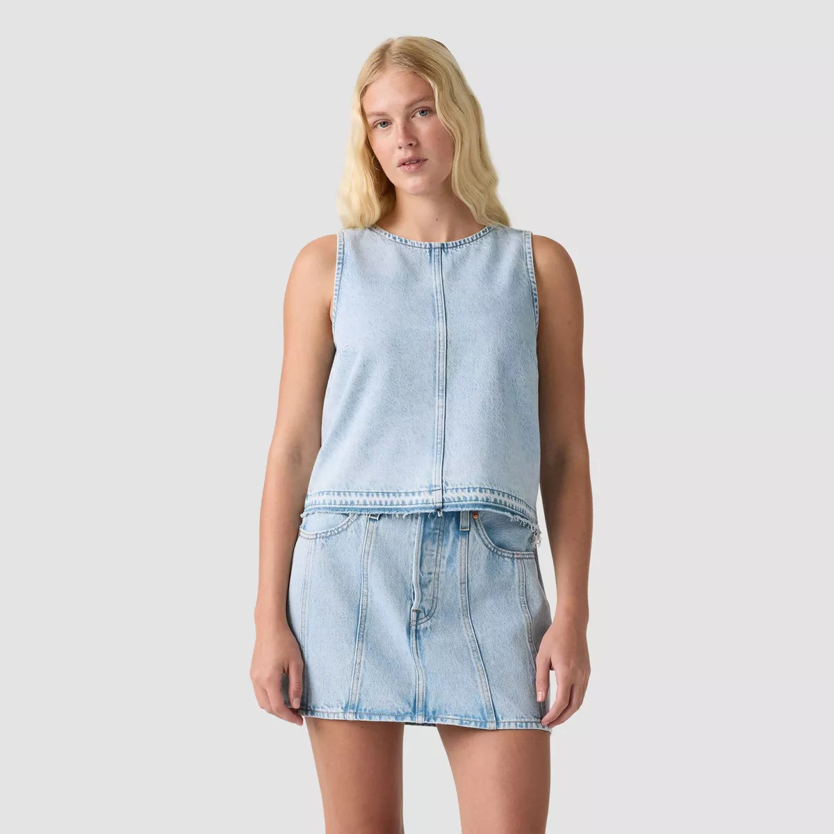 Levi's\u00ae Women's Shirts Denim Shell - Light Blue Denim S | Target