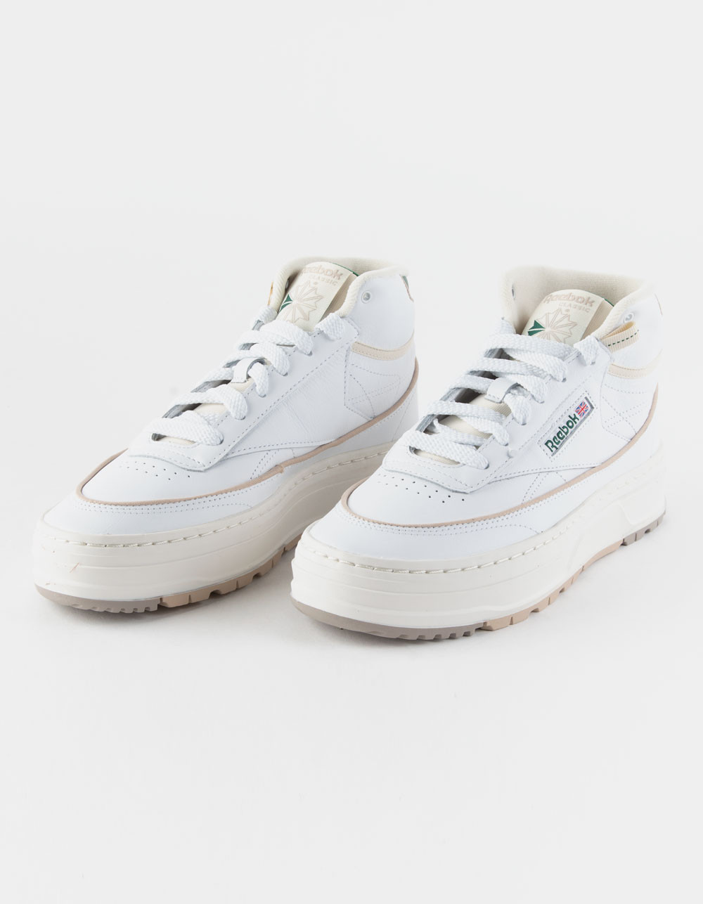 REEBOK Club C Geo Mid Womens Shoes - CHALK | Tillys | Tillys