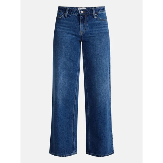 No Boundaries Mid Rise Baggy Jeans, 29", 31", 33" Inseams, Women'sand Women's Plus Sizes 00-24W | Walmart (US)