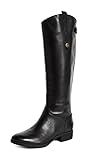 Sam Edelman Women's Penny Classic Equestrian Boot, Black Leather, 7 Medium US | Amazon (US)