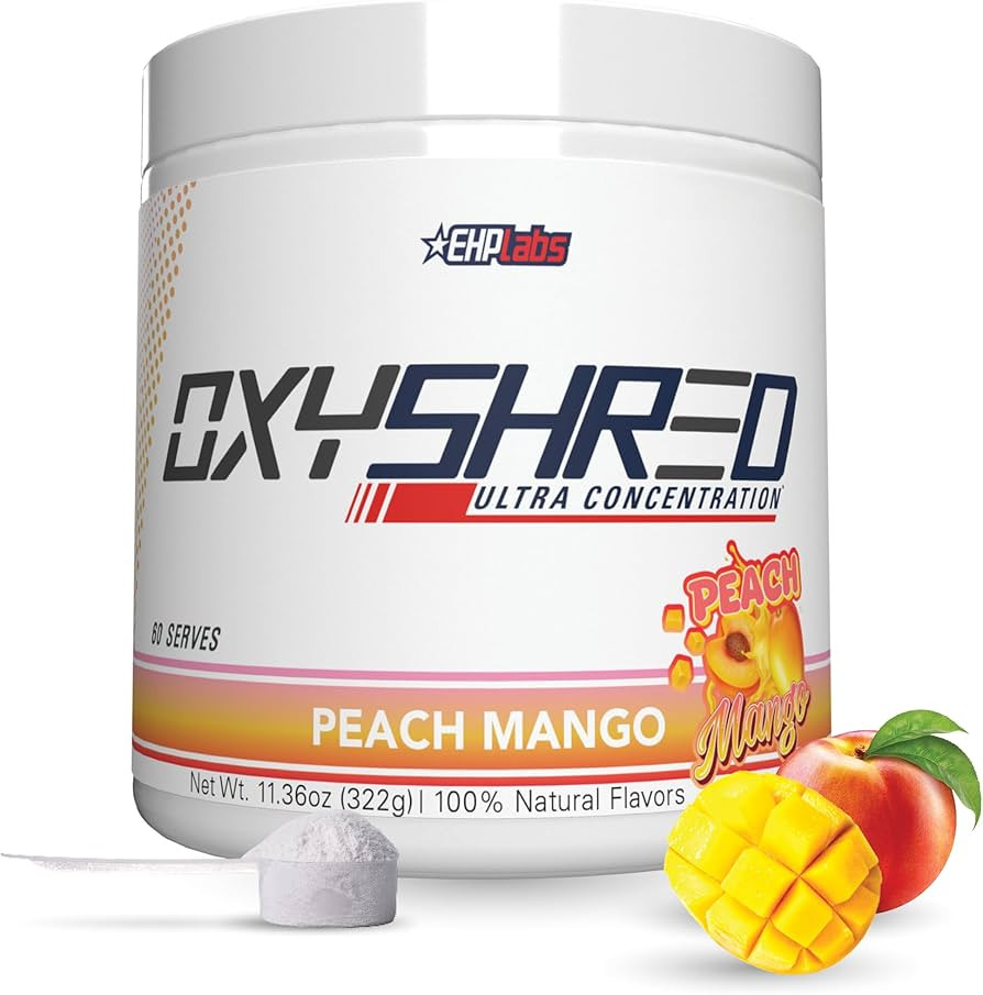 EHP Labs OxyShred Pre Workout Powder - Preworkout Powder with L Glutamine & Acetyl L Carnitine, E... | Amazon (US)