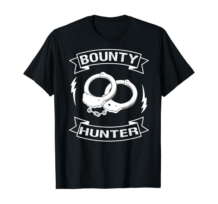 Bounty Hunter Bondsperson Fugitive Recovery Agent T-Shirt | Amazon (US)