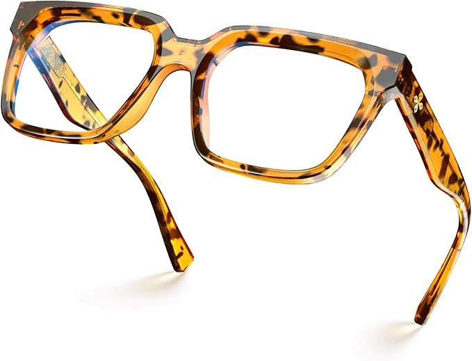VISOONE Rectangle TR90 Blue Light Blocking Glasses Computer Eyewear with Preppy Look for Women an... | Amazon (US)