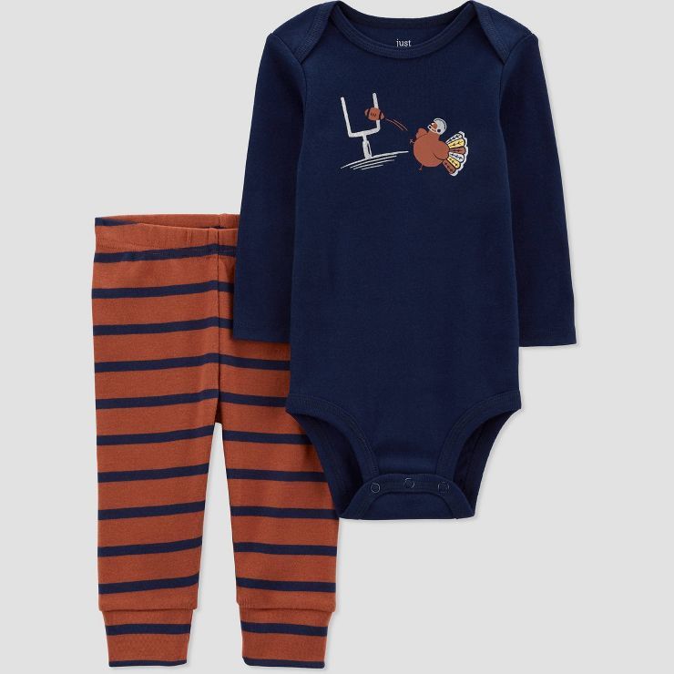 Carter's Just One You®️ Baby 2pc Navy Football Top & Bottom Set - Navy Blue | Target