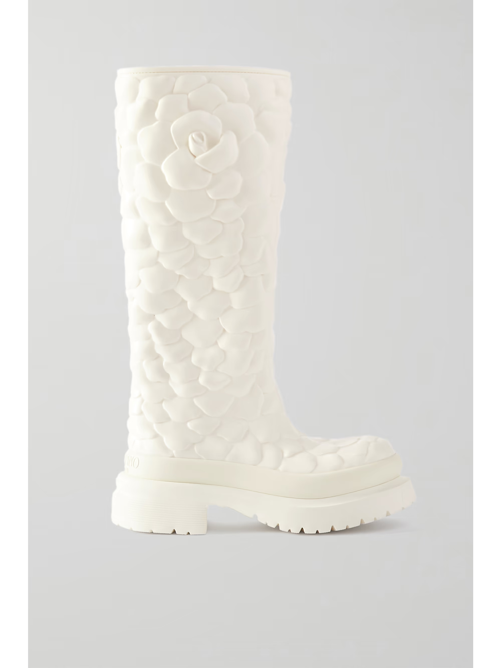 Valentino Garavani Atelier Shoes 03 Rose Edition 3D rubber knee boots | NET-A-PORTER (US)