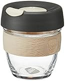KeepCup 8oz Reusable Coffee Cup. Toughened Glass Cup & Non-Slip Silicone Band. 8 oz/Small, Chai | Amazon (US)