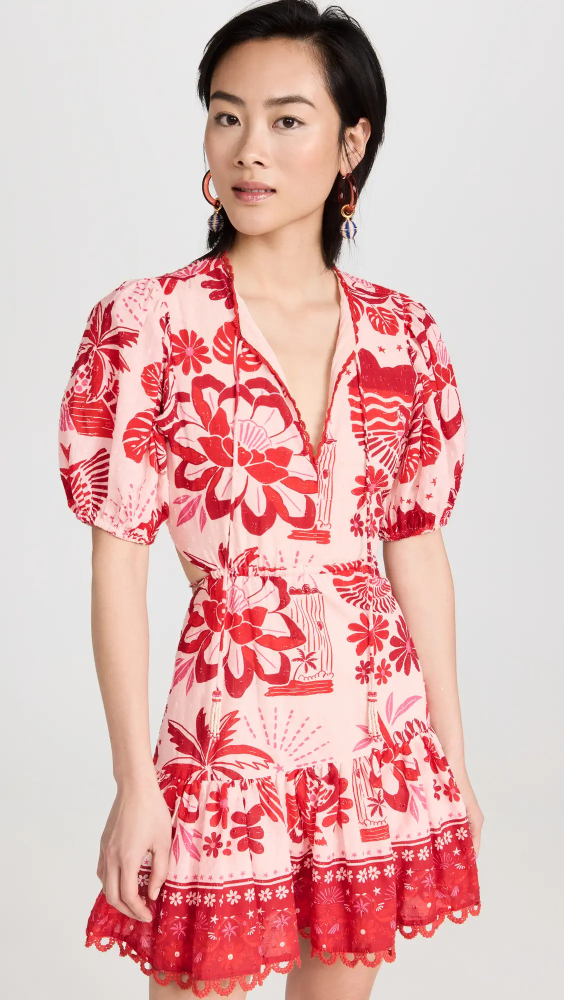 FARM Rio Rio Tiles Off White Mini Dress | Shopbop | Shopbop
