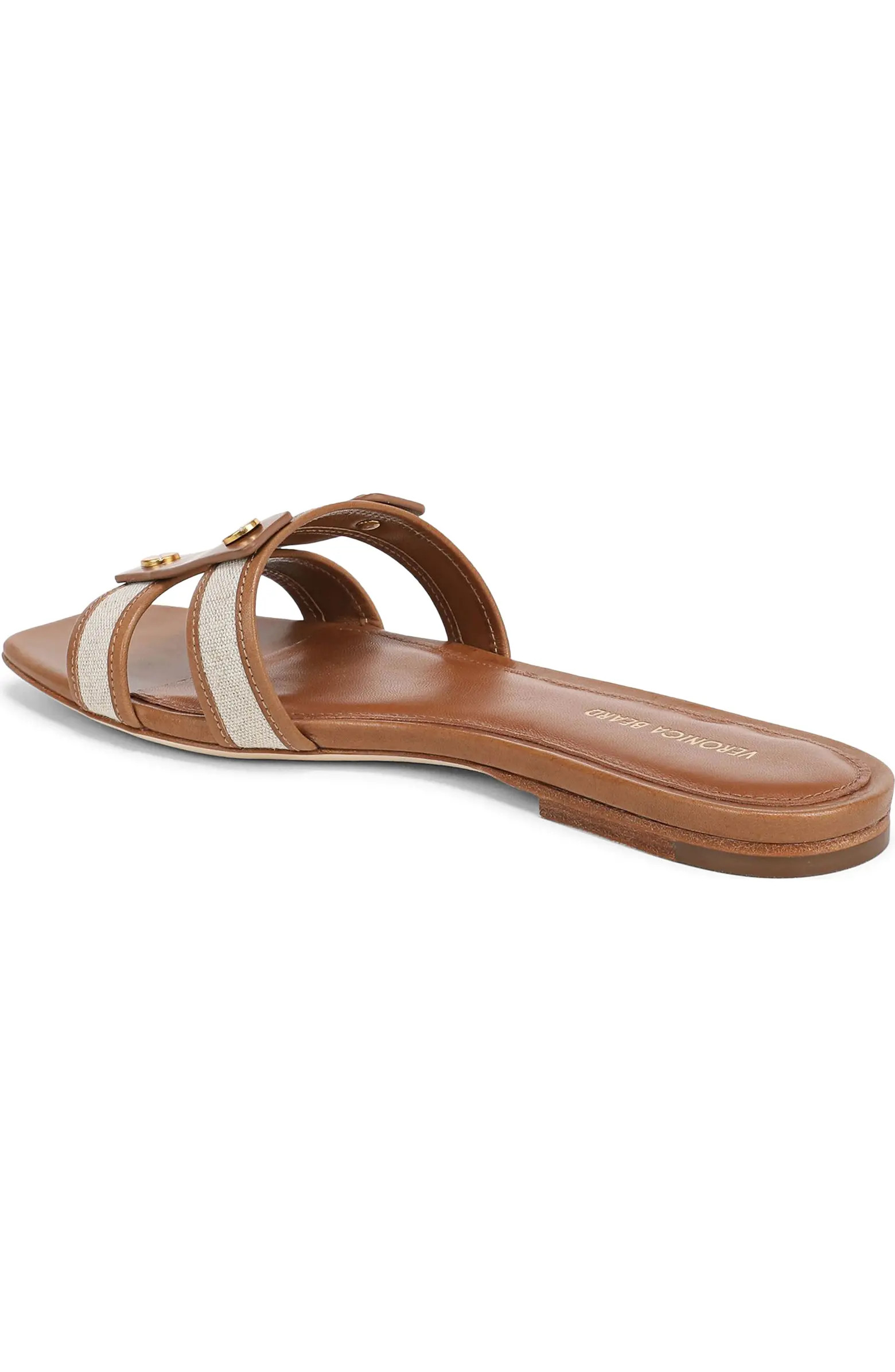 Via Mixed Media Slide Sandal (Women) | Nordstrom