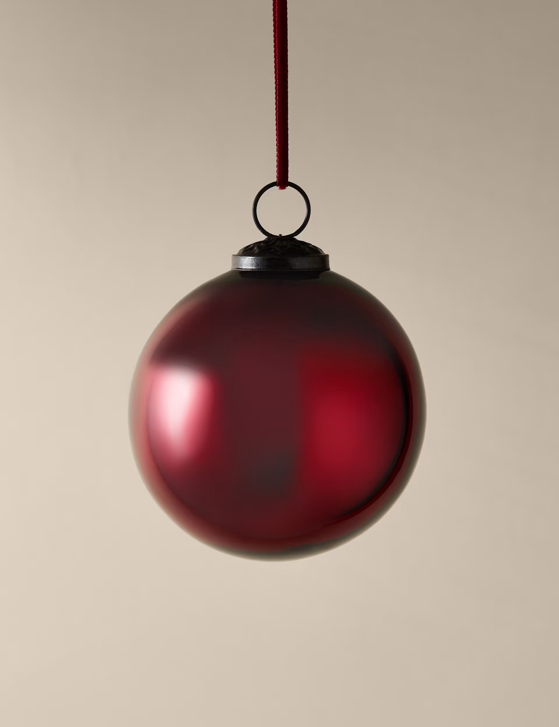 Red Glass Metallic Bauble | Marks & Spencer (UK)