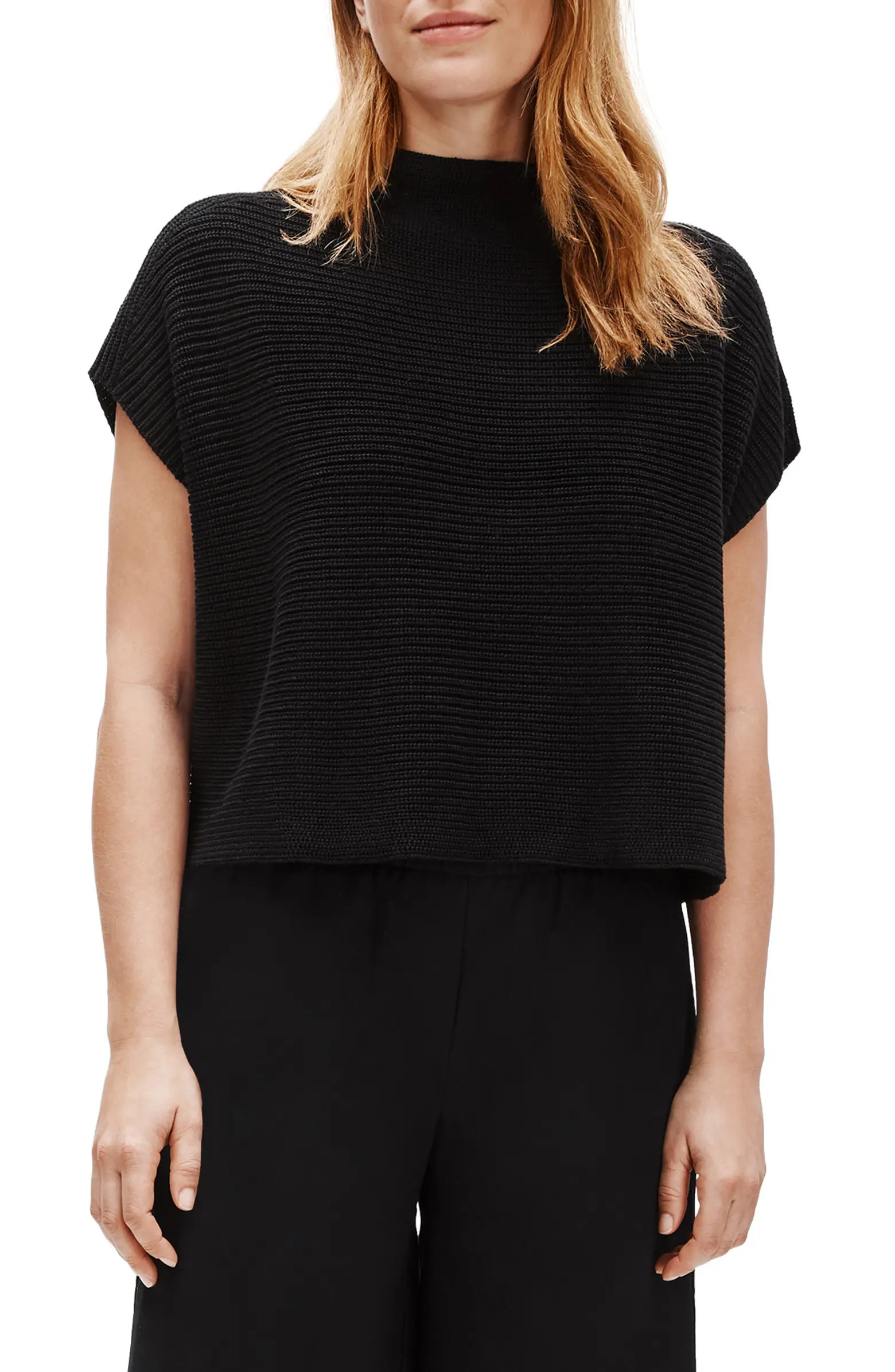 Funnel Neck Boxy Crop Sweater | Nordstrom