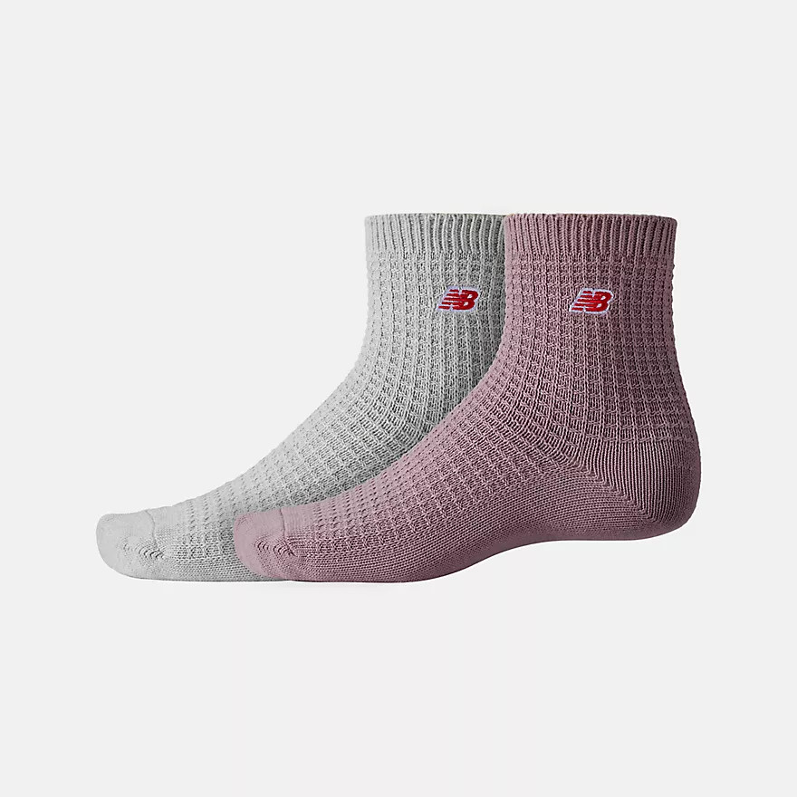 Waffle Knit Ankle Socks 2 Pack - New Balance | New Balance Athletics, Inc.