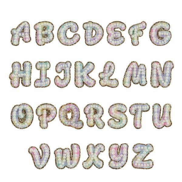 Rainbow Gingham Pearl Letters | Stoney Clover Lane
