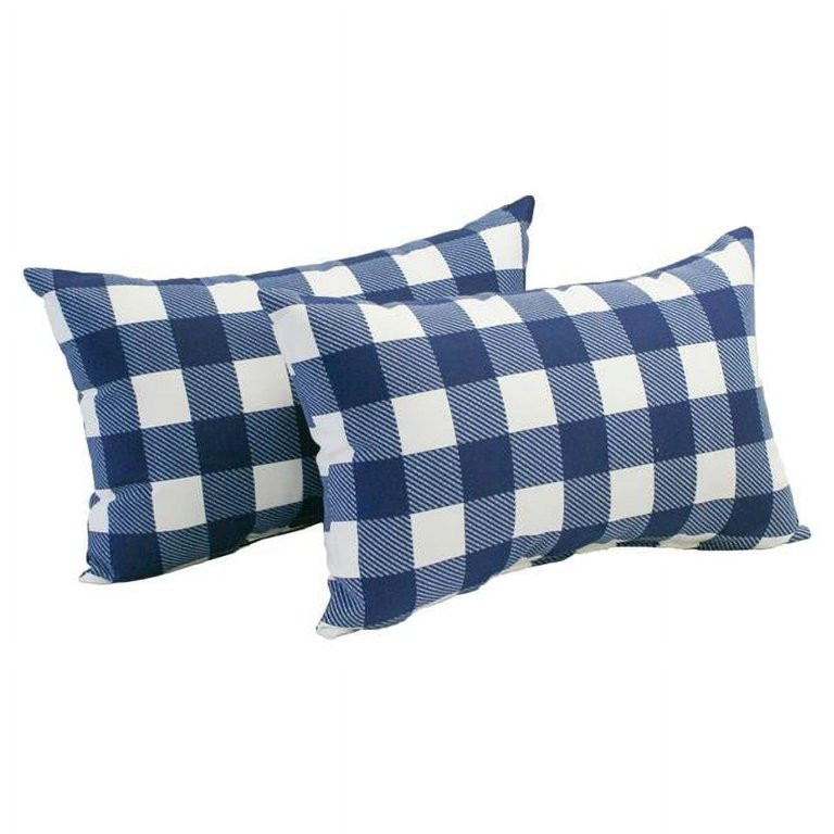 12-inch by 20-inch Rectangular Outdoor Throw Pillows (Set of 2) 9911-S2-CO-JO18-15 | Walmart (US)