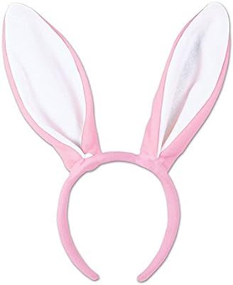 Beistle Soft-Touch Bunny Ears, Pink/White | Amazon (US)