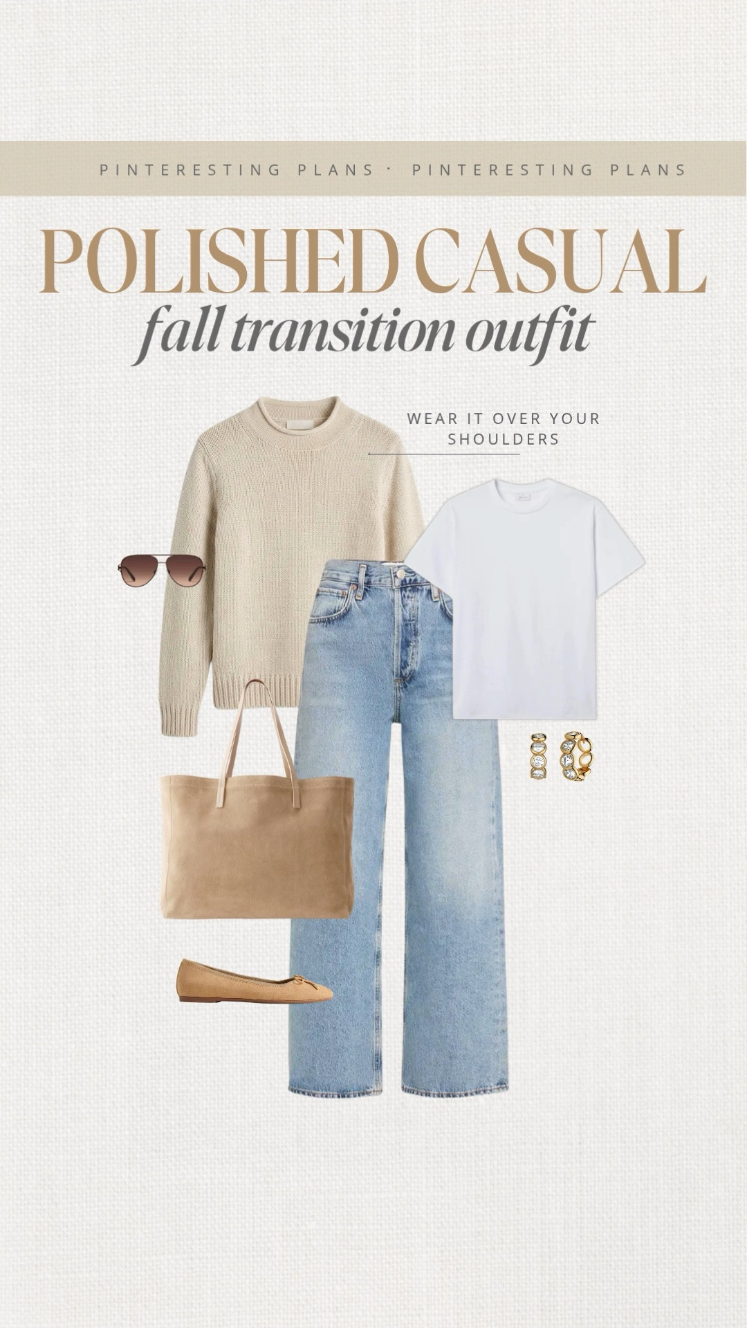 Polished casual fall transition look 🙌🏻🙌🏻

The perfect polished casual fall transitional look for those in-between weather days. 🍂 Pair timeless wardrobe staples with lightweight layers for an outfit that's comfortable, elevated, and easy to wear from morning to night. Ideal for work, weekend outings, lunch dates, and travel. Save this for fall transition outfits, polished casual style, neutral outfit ideas, capsule wardrobe inspiration, and effortless everyday fashion.

#LTKootd #LTKTall #LTKOver40