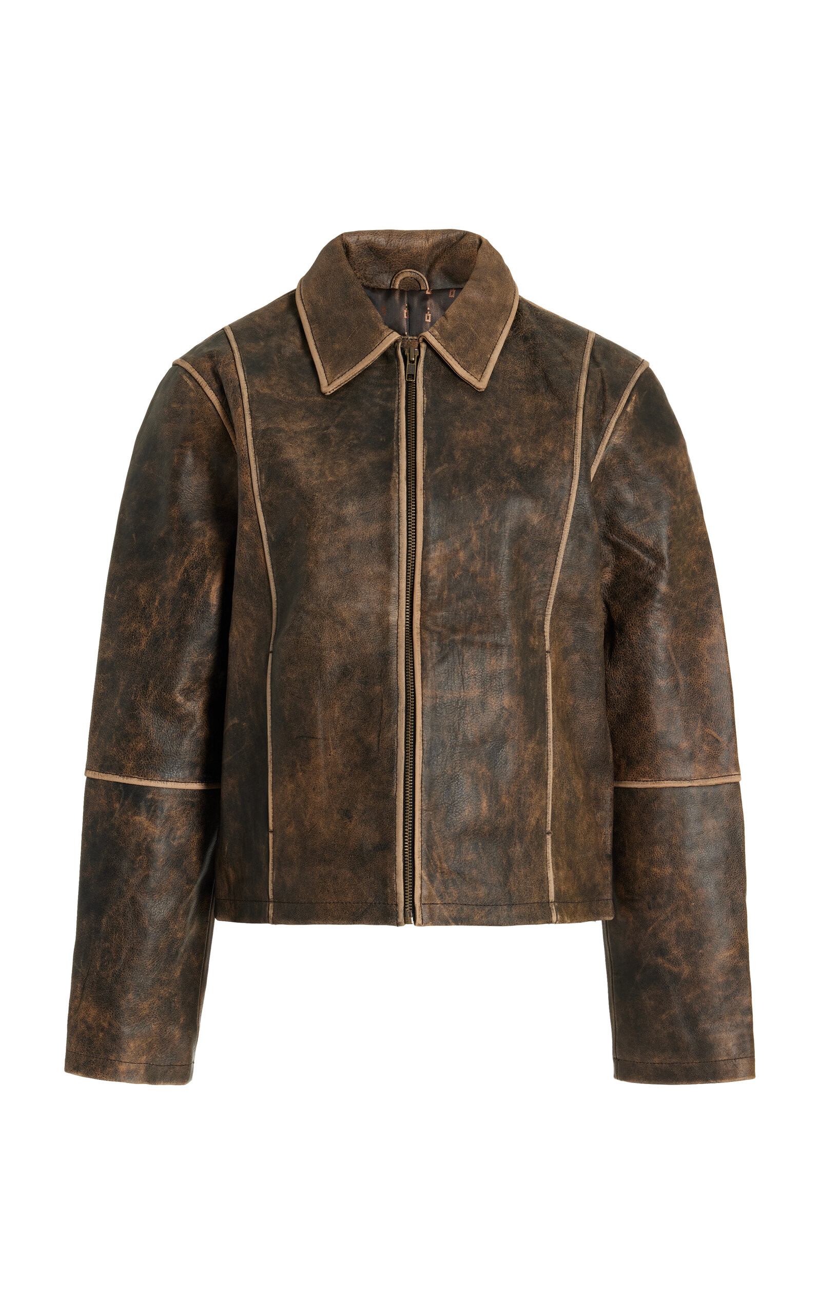 Willow Distressed Leather Jacket | Moda Operandi (Global)