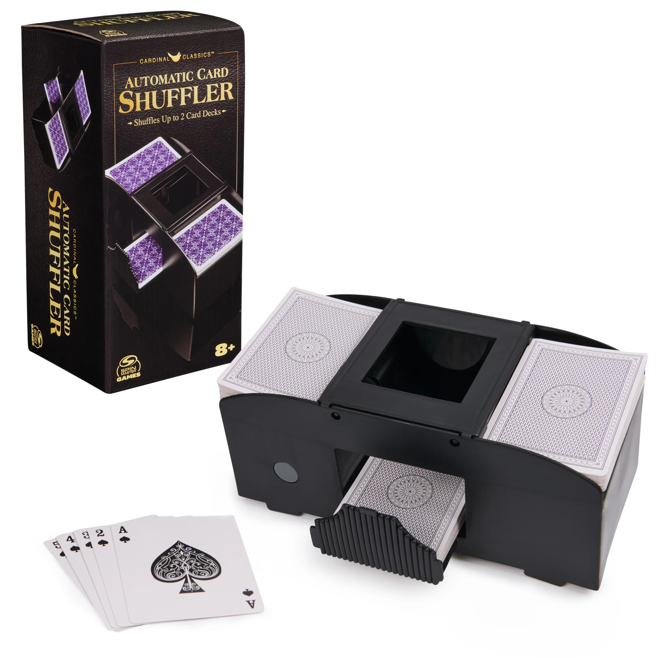 Spin Master Games Automatic Card Shuffler (2 Decks), Requires 4 AA Batteries (Not Included), for ... | Walmart (US)