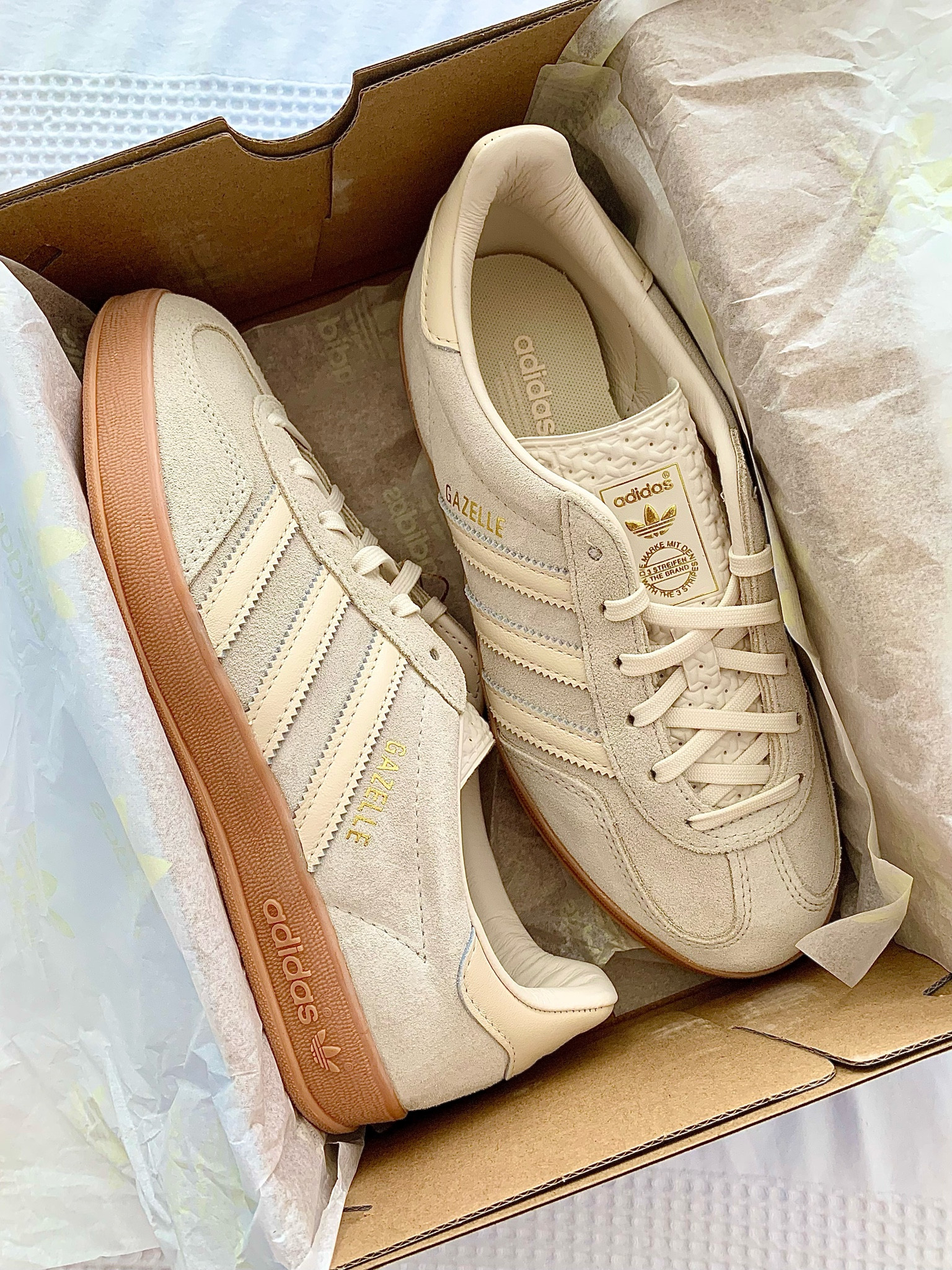 Gorgeous new in @adidas Gazelles in a neutral pale beige colour 

#adidas #sneakers #trainers 

#LTKstyletip #LTKshoecrush #LTKeurope