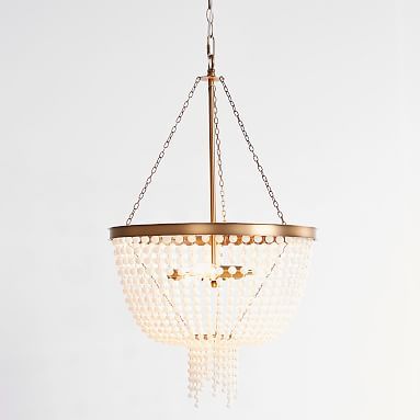 Glass Beaded Chandelier | Pottery Barn Teen