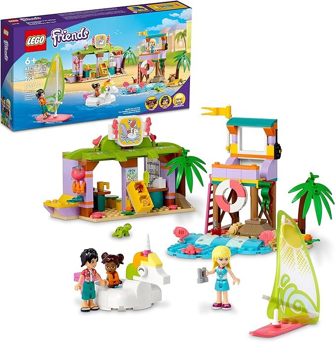 LEGO Friends Surfer Beach Fun 41710 Building Toy Set for Girls, Boys, and Kids Ages 6+ (288 Piece... | Amazon (US)