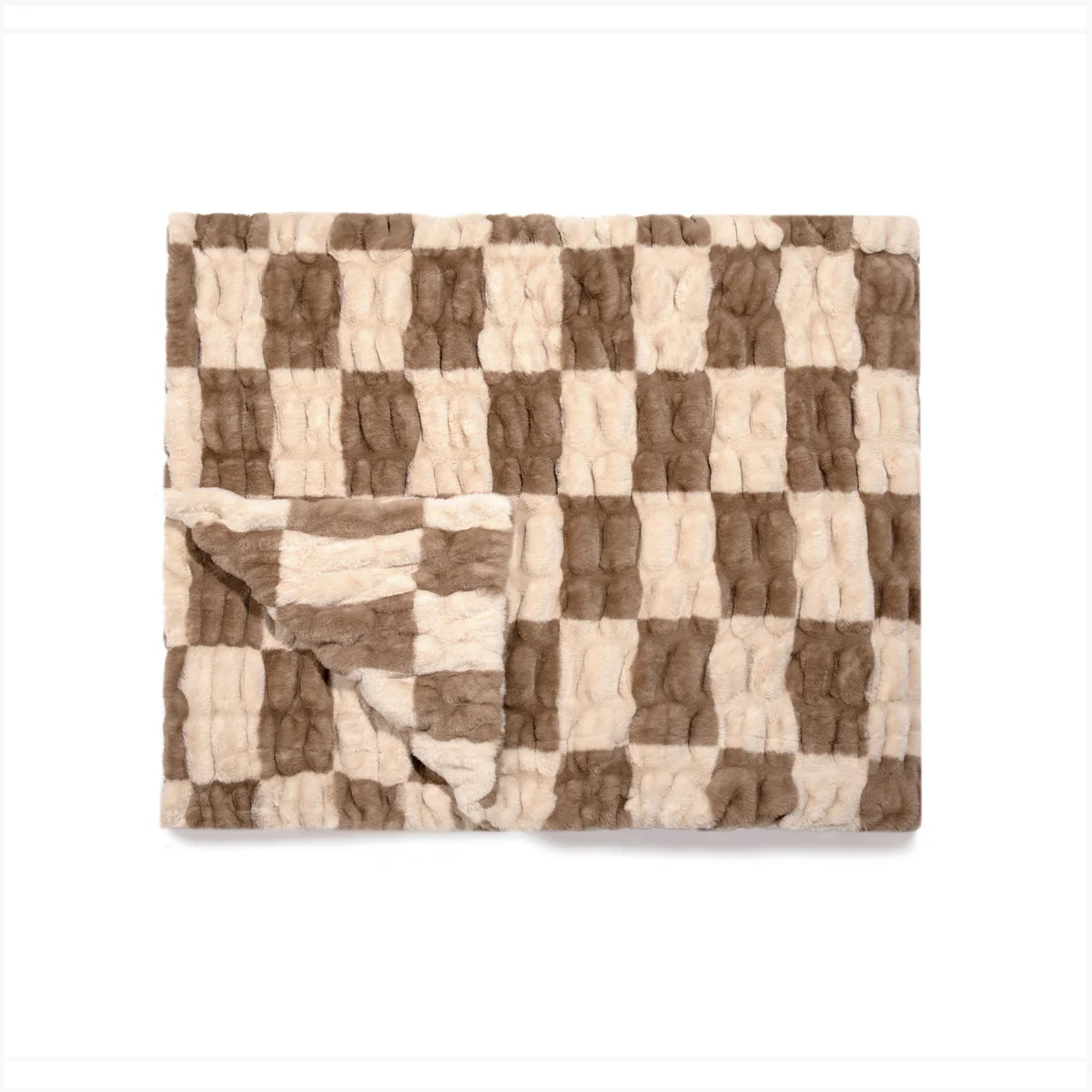 Mocha Check | Lola Blankets