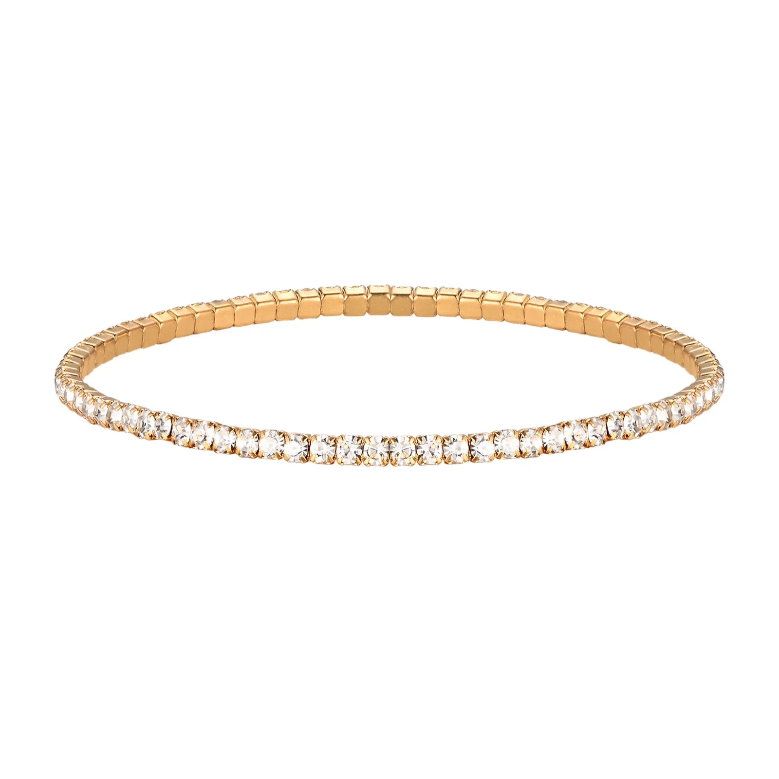 VNOX Round Cut - Cubic Zirconia - Birthstone Tennis Bracelet Eternity Design - Gold Plating, Fema... | Walmart (US)