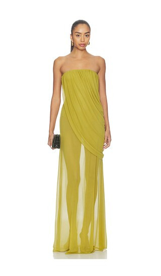 Camila Coelho Saphira Gown in Green. - size XL | Revolve Clothing (Global)