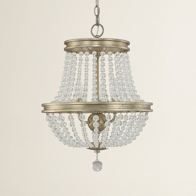 One Allium Way Lillian 3 Light Crystal Chandelier | Wayfair North America