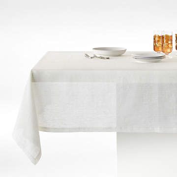 Marin Linen Tablecloths | Crate and Barrel | Crate & Barrel