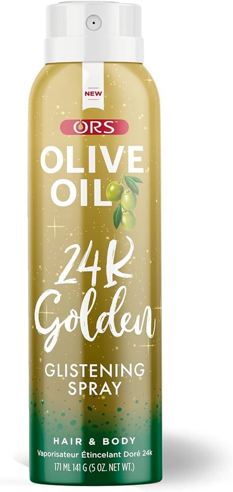 ORS Olive Oil Style & Shine 24k Golden Glistening Spray infused with Golden Glitter Flakes for Ha... | Amazon (US)