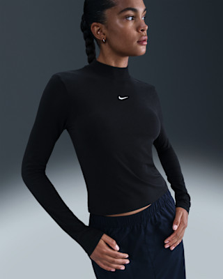 Nike Sportswear Chill Knit Women's Slim Long-Sleeve Mock-Neck T-Shirt | Nike (US)