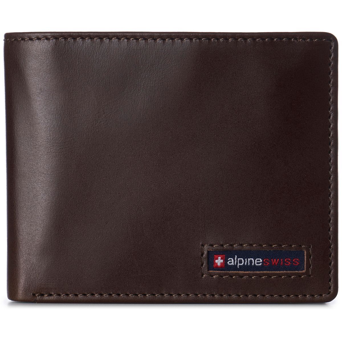 Alpine Swiss Nolan Mens RFID Protected Bifold Wallet Genuine Leather Comes in a Gift Box | Target
