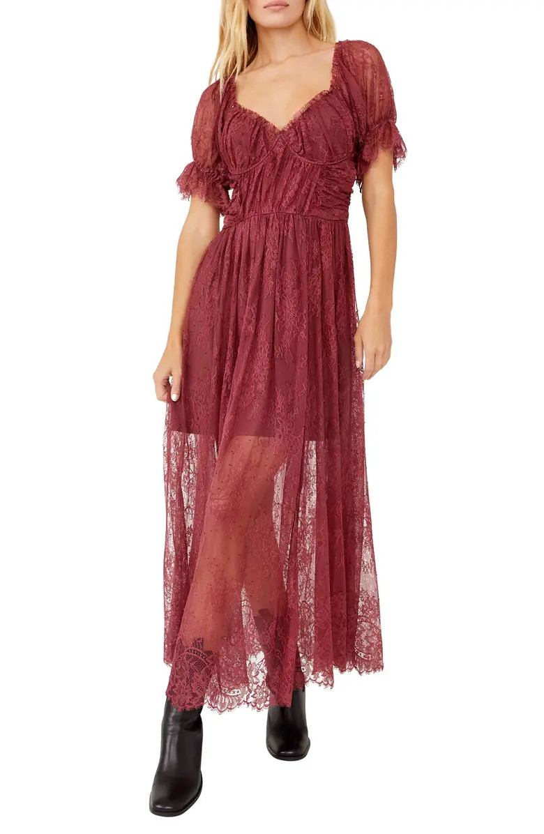 FREE PEOPLE Dear Jane Embroidered Lace Dress | Nordstromrack | Nordstrom Rack