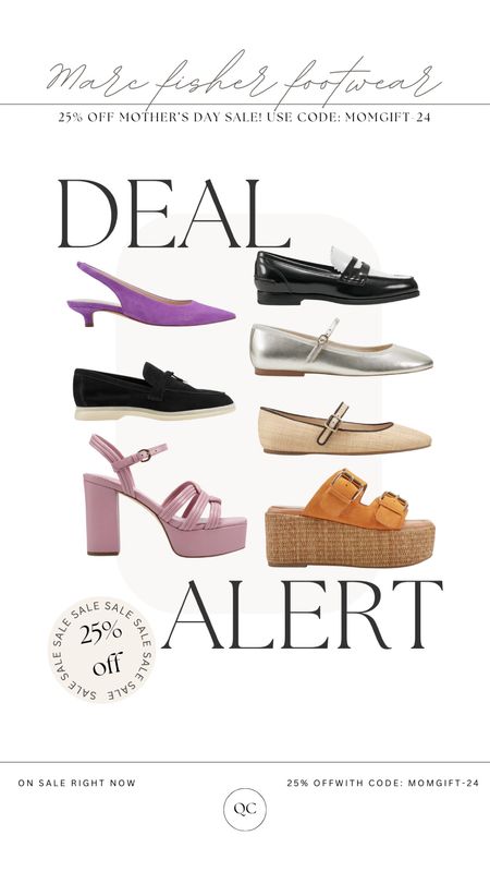 Marc Fisher Mother’s Day sale!!  25% off select footwear with code: MOMGIFT-24
Sale runs from 4/30-5/6!!! Grab a pair as a gift or treat yourself and spruce up your footwear for summer ☀️👡


#LTKsalealert #LTKshoecrush #LTKGiftGuide