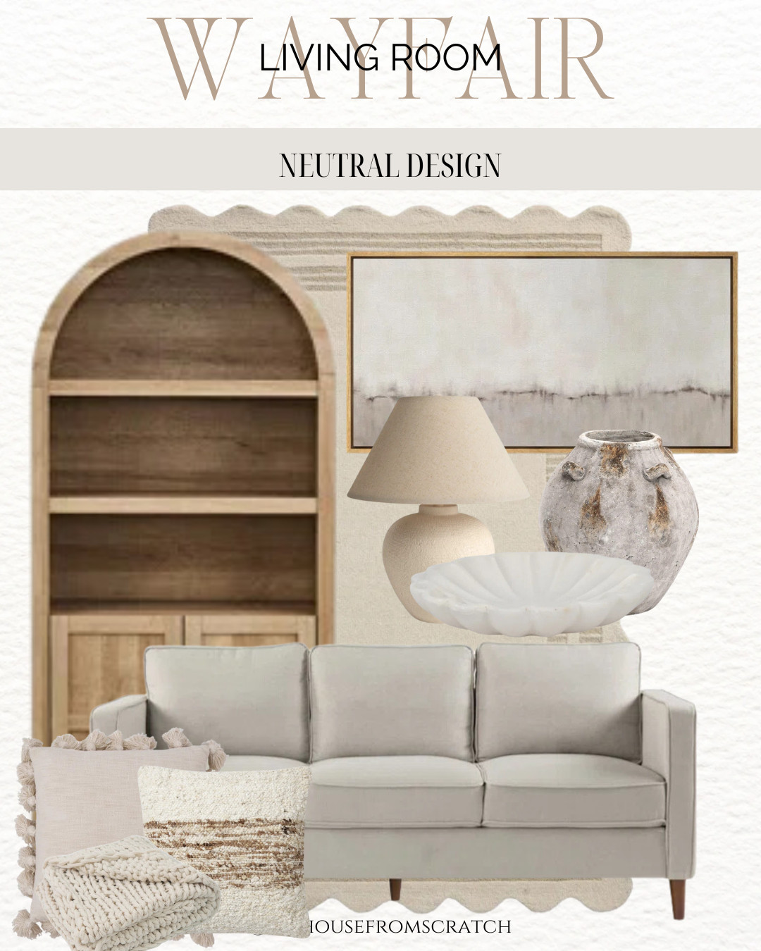  

 Wayfair: Bookshelf, art, rug, vase, lamp, tray, couch and pillows

#LTKStyleTip #LTKMostLoved #LTKHome