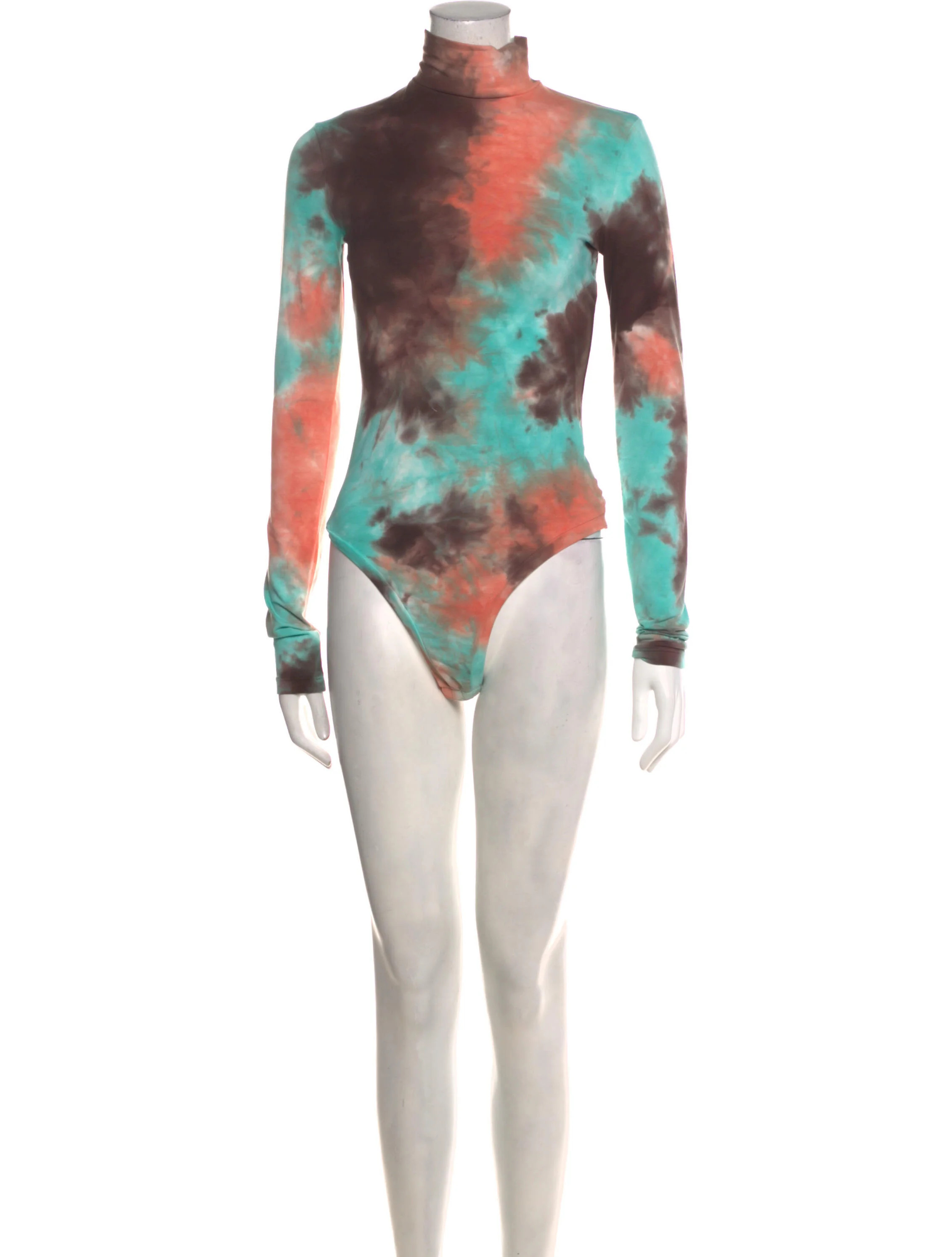 Tie-Dye Print Turtleneck Bodysuit w/ Tags | The RealReal