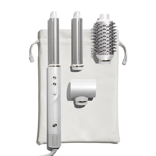 T3 Aire 360 Multi-Styler & Blowout System, Rapid Drying Hair Dryer, Ceramic Curling Attachments, Oval Brush & Drying Concentrator | Blowouts & Long-Lasting Curls | 1800 watts | Amazon (US)