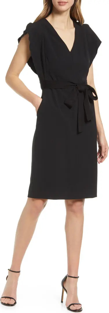 Ruffle Sleeve Sheath Dress | Nordstrom