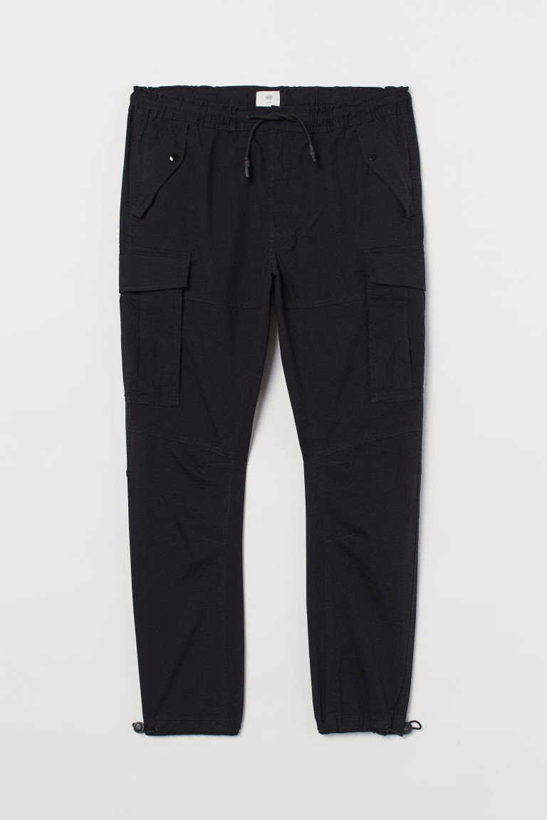 H & M - Baumwoll-Cargohose - Schwarz - Damen | H&M (DE, AT, CH, NL, FI)