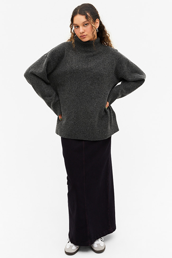 Oversized long sleeve turtleneck sweater | Monki