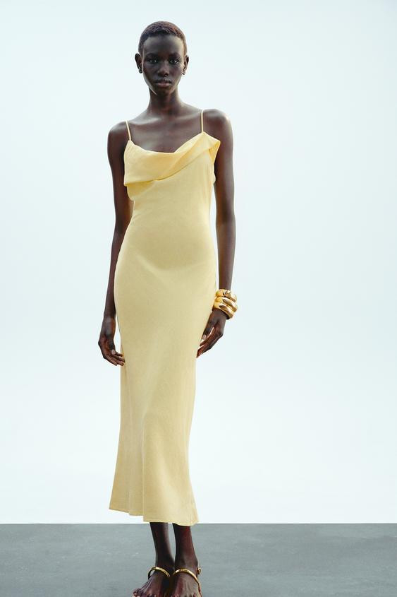 RAMIE MIDI CAMISOLE DRESS | Zara UK