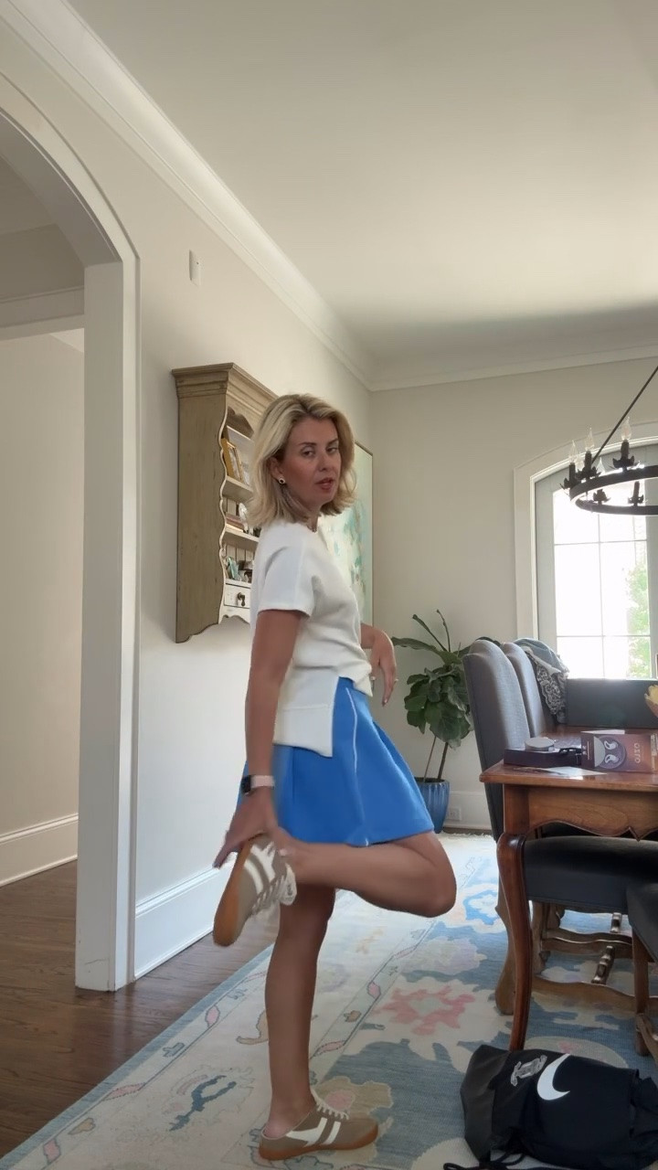 Tee - xs
Skort - small
Sneakers - 8

#LTKdayinmylife #LTKootd #LTKmomlife