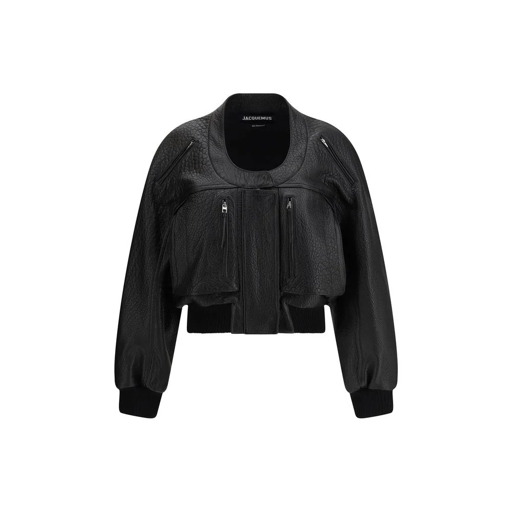 Jacquemus Lamb Leather Women's Sweatshirt | Shop Simon